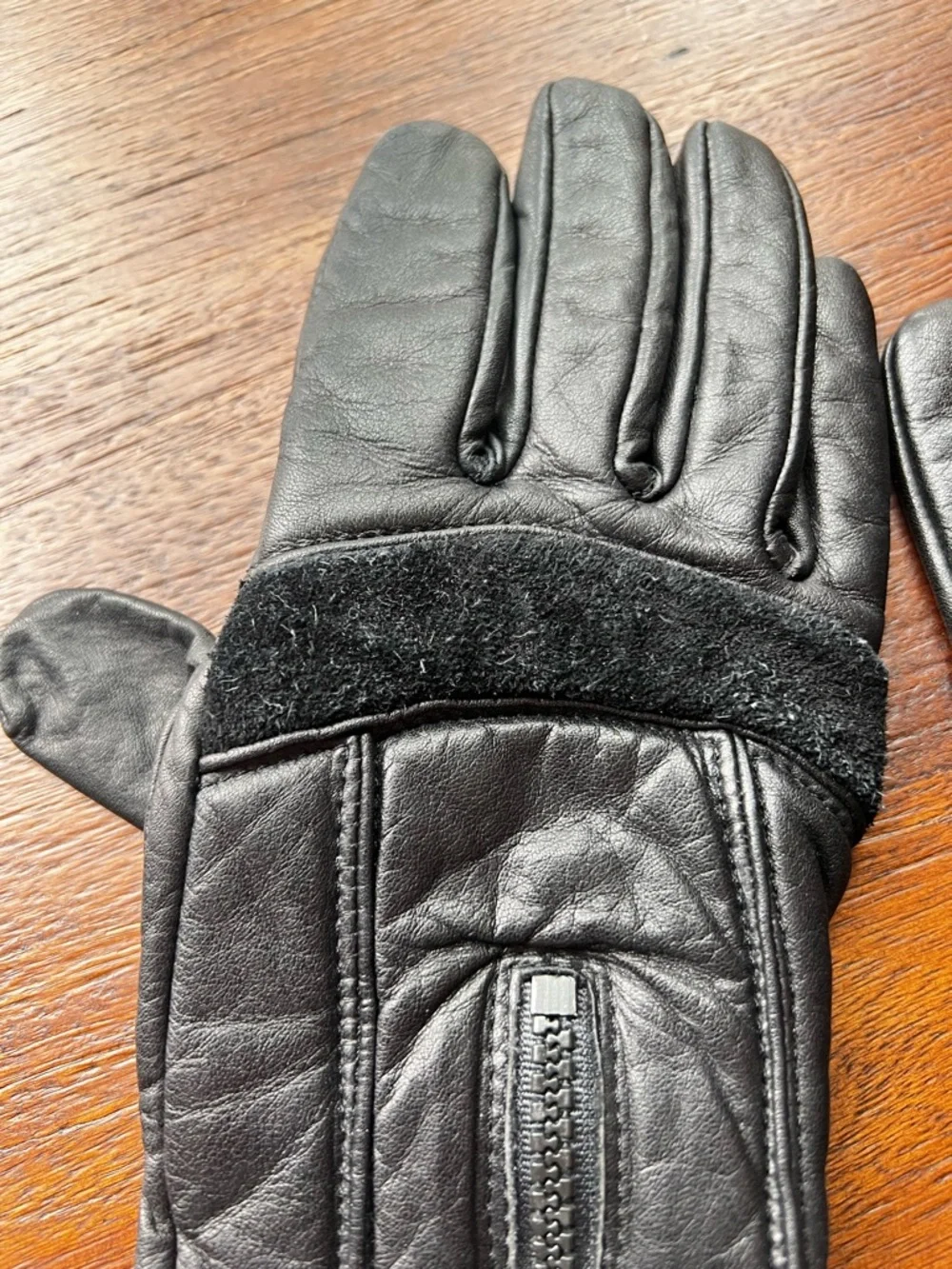 Vintage Tour Master Leather Motorcycle Gloves Suede Trim Small Unisex